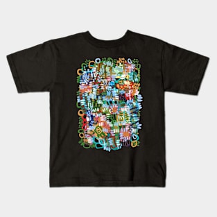 Colourful abstract painting pattern Kids T-Shirt